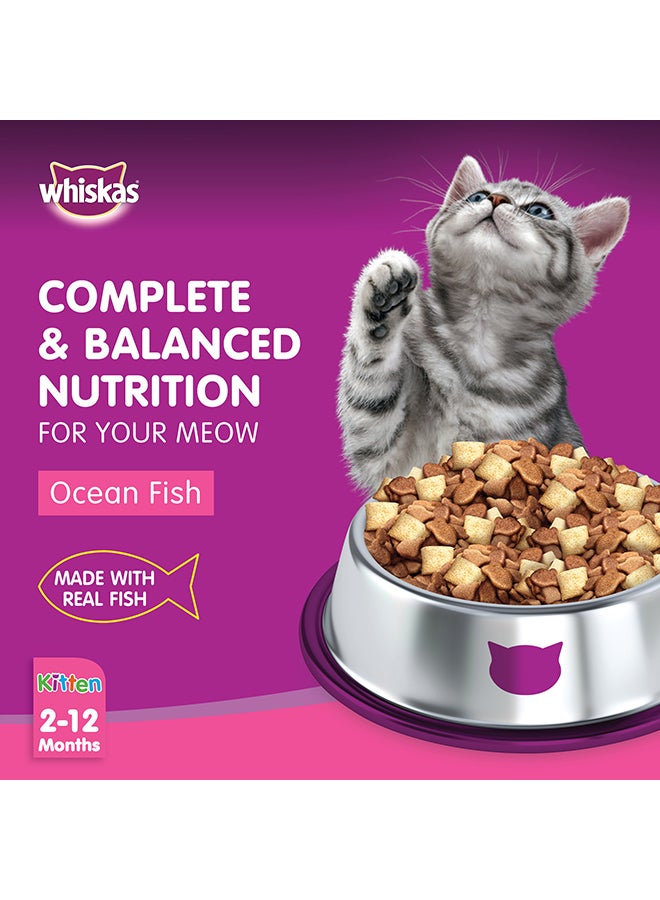 ويسكاس كيتن، نكهة سمك المحيط مع الحليب، كيس طعام جاف، 1.1 كجم 1.1كيلوجرام - Image 2