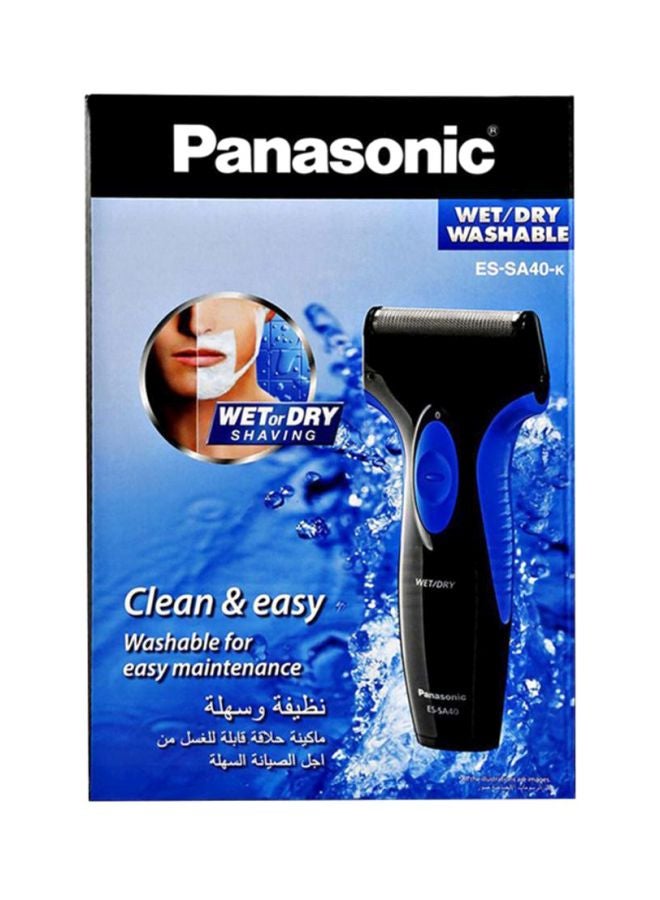 Panasonic Pro Curve Wet And Dry Shaver - Es-Sa40 Black/Blue - Image 4