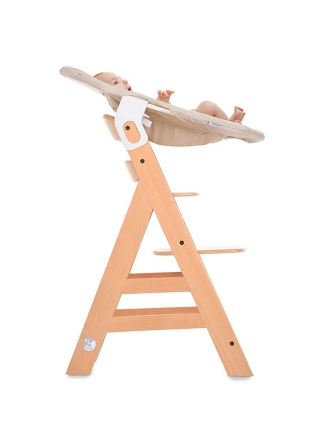 Alpha Bouncer 2 In 1 Newborn Set, Cosy Baby Rocker From Birth, Compatible With Wooden Grow - Along High Chair Alpha+, Beta+, Seat Minimizer, Hearts - Beige - pnsku/N14437453A/45/_/1711460265/10796ebc-fb25-4947-b2a4-29193f21f002