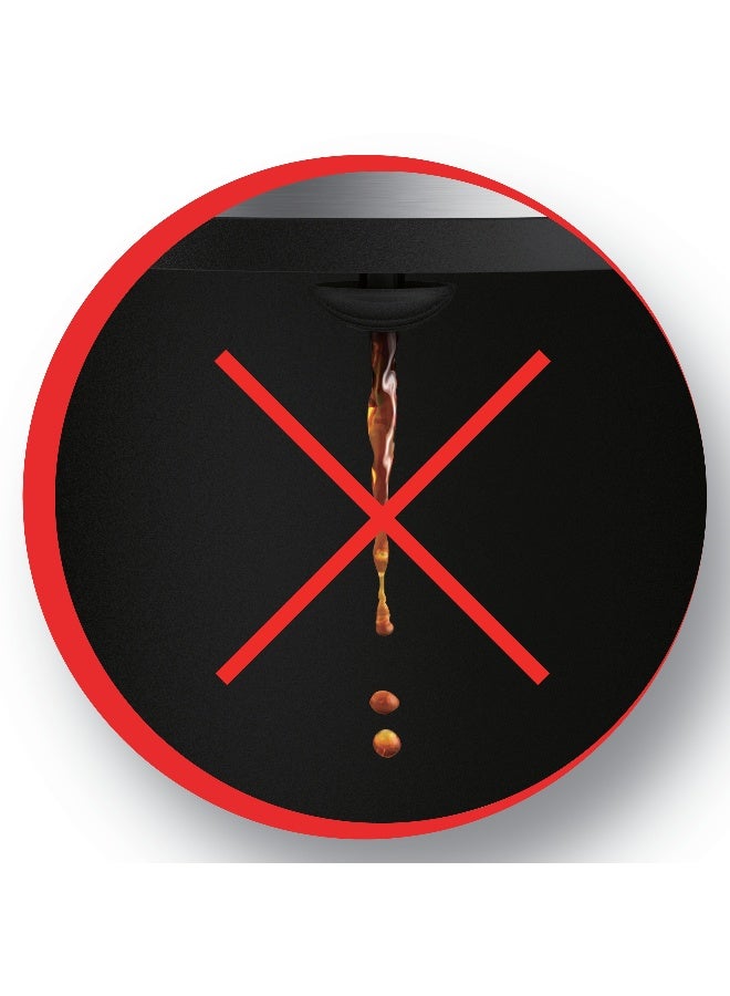 Moulinex Coffee machine | Subito Filter Coffee Maker |  | 10-15 cups | Anti-drip system | 30 min Keep Warm Function | 2 Years Warranty 1.25 L FG370827 Black / Stainless steel - Image 4