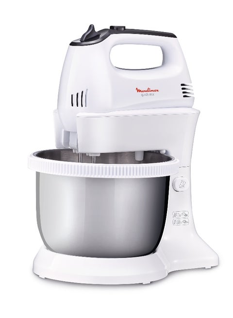 Electric Quick Mix Hand Mixer With 5 Speeds And Turbo 3.5 L 300 W HM312127 White / Dark Grey