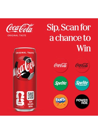 Original Taste Carbonated Soft Drink Can 330ml Pack of 6 - view 5