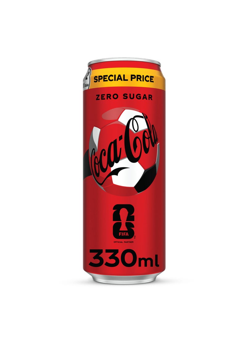 كوكا كولا علبة مشروب غازي بدون سعرات حرارية 330ملليلتر - Image 1