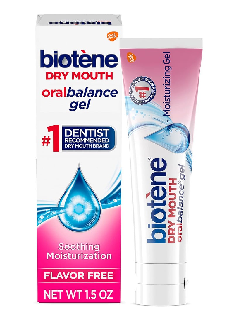 Biotene Oral Balance Moisturizing Gel, Alcohol Free Gel and Dry Mouth Gel, Flavor Free, 1.5 Oz  - Image 1