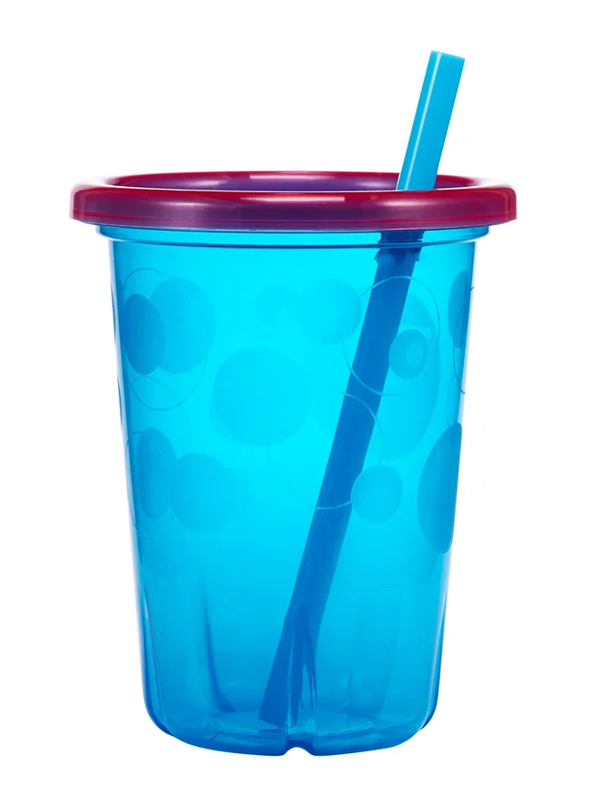 the FIRST years Take And Toss Sipper Cups With Straw, Pack Of 4, 10Oz - Multicolour