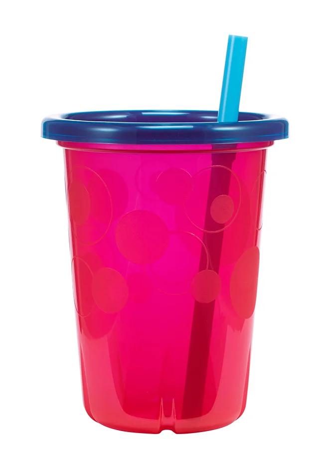 the FIRST years Take And Toss Sipper Cups With Straw, Pack Of 4, 10Oz - Multicolour