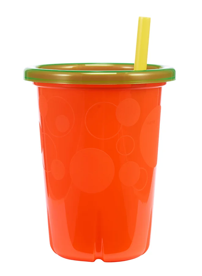 the FIRST years Take And Toss Sipper Cups With Straw, Pack Of 4, 10Oz - Multicolour