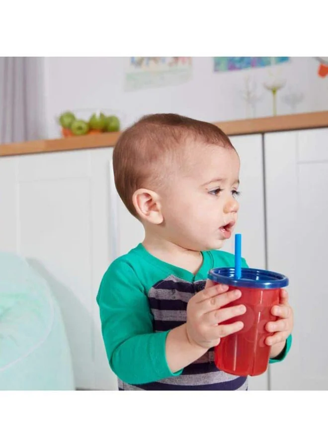 the FIRST years Take And Toss Sipper Cups With Straw, Pack Of 4, 10Oz - Multicolour