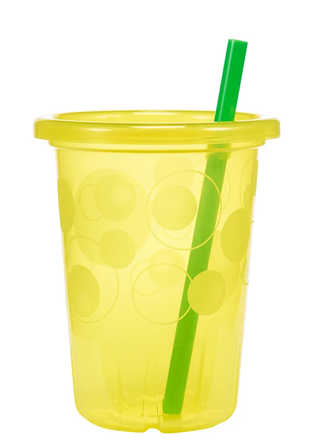 the FIRST years Take And Toss Sipper Cups With Straw, Pack Of 4, 10Oz - Multicolour