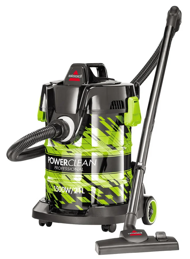 Bissell Drum PowerClean 1500W Wet & Dry Vacuum Cleaner: Powerful Cleaning Performance for Carpets and Hard Surfaces