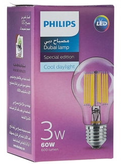 Dubai Lamp Led A60 3-60W E27 Cl Nd 865 Coolday Light Clear/Silver/Yellow