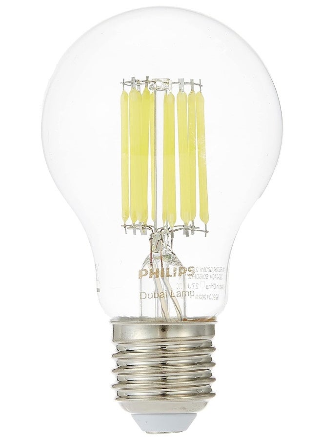 Philips - Dubai Lamp Led A60 3-60W E27 Cl Nd 865 Coolday Light Clear/Silver/Yellow - Image 1