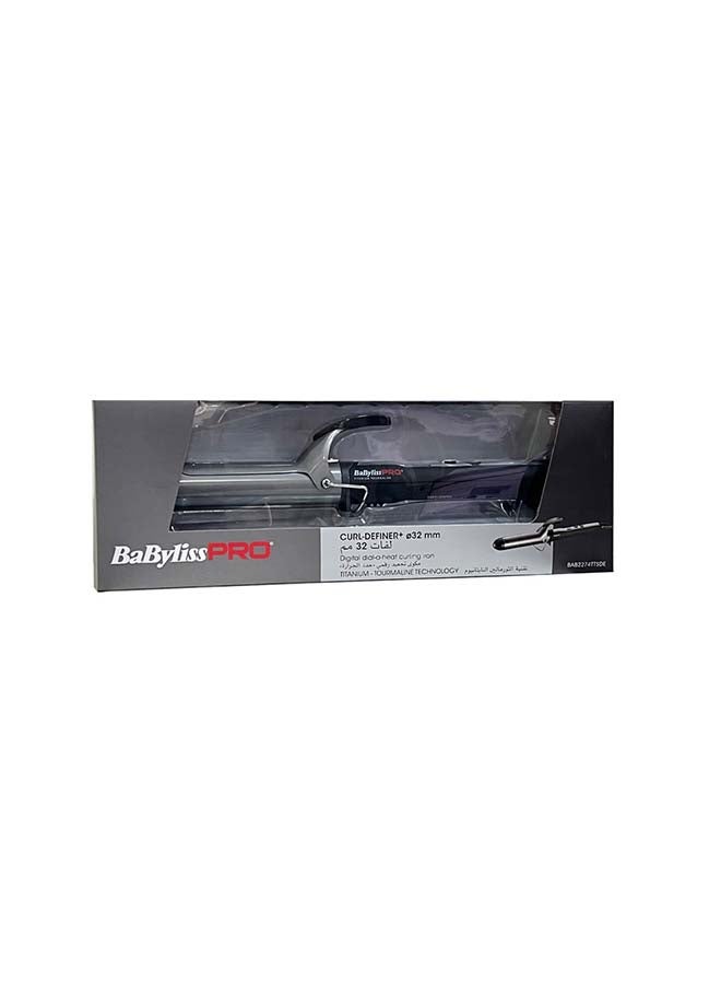 babyliss Pro Curl Definer With Digital Dial-a-Heat And Titanium-Tourmaline Technology Curling Iron, 35mm Silver/Black 32ml  - Image 4