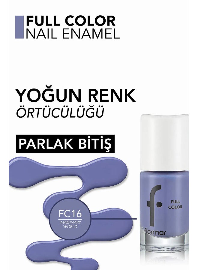 فلورمار طلاء أظافر لامع فول كولر FC16 إيماجيناري وورلد - Image 4