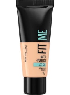 Maybelline New York Fit Me Matte + Poreless – 115 Ivory 115 Ivory - pnsku/N14480739A/45/_/1709317026/afc139cc-e2d9-4400-8da9-e3ca9ef29dc6