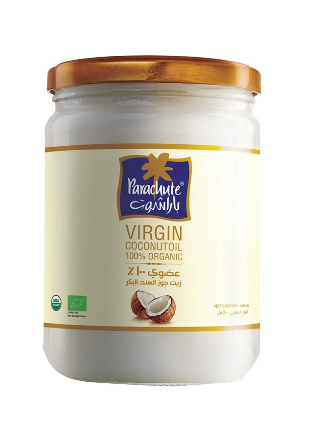 Parachute Organic Virgin Coconut Oil White 500ml - Image 1