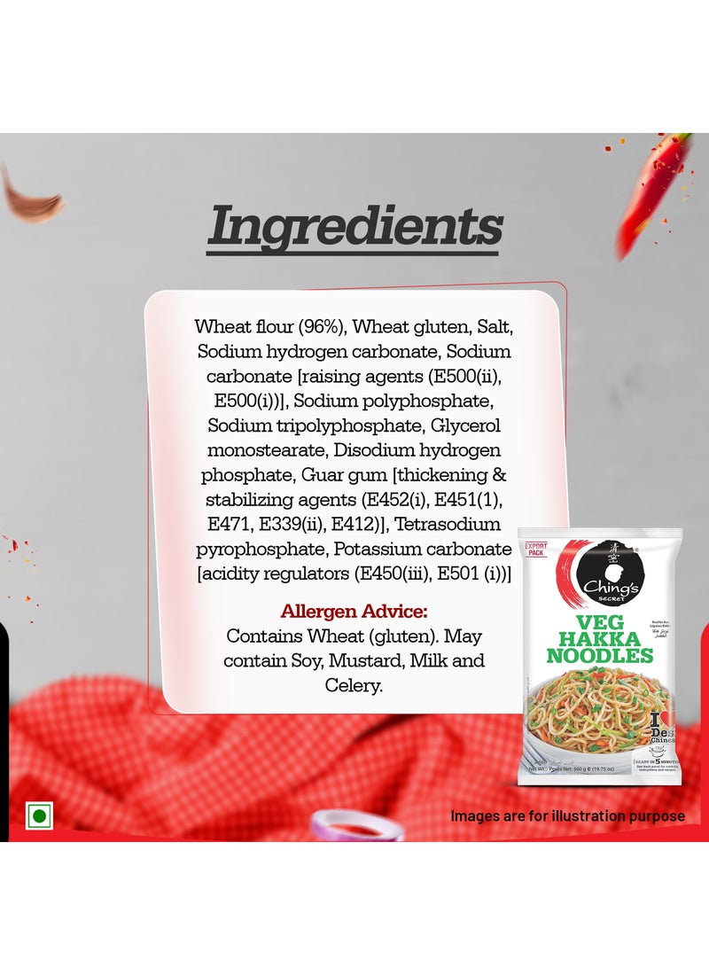 Ching's Secret Veg Hakka Noodles 560grams - Image 4