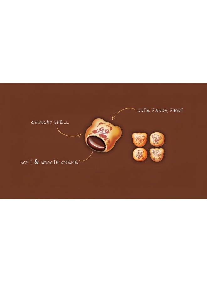 Hello Panda Chocolate Filled Biscuits Fun Crunchy Snack with Creamy Chocolate Filling-32g 32grams - Image 2