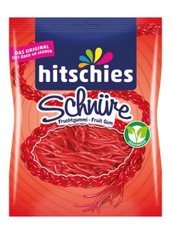 Hitschies Strawberry Fruit Rubber Cords 125grams  - Image 1