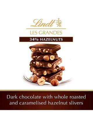 لوح شوكولاتة داكنة ليه جاردنز بالبندق 150جرام - view 2