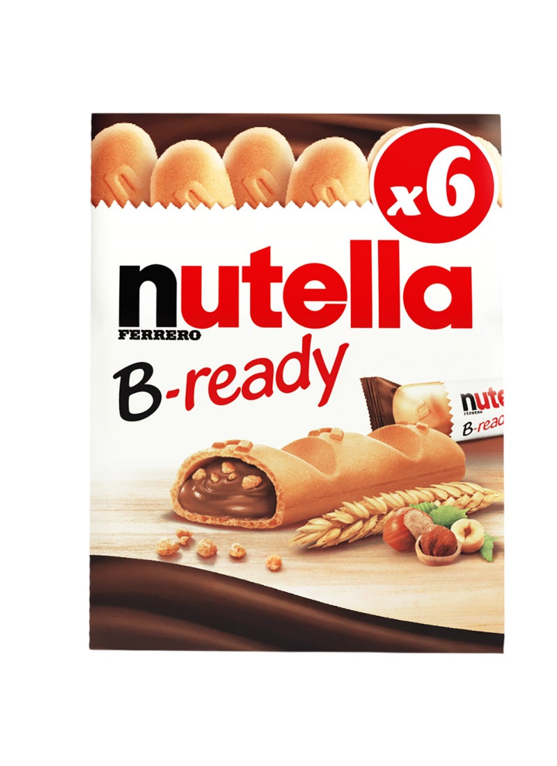 Nutella B Ready Chocolate Hazelnut Spread Filled Wafer 6 Bar 132grams - Image 1