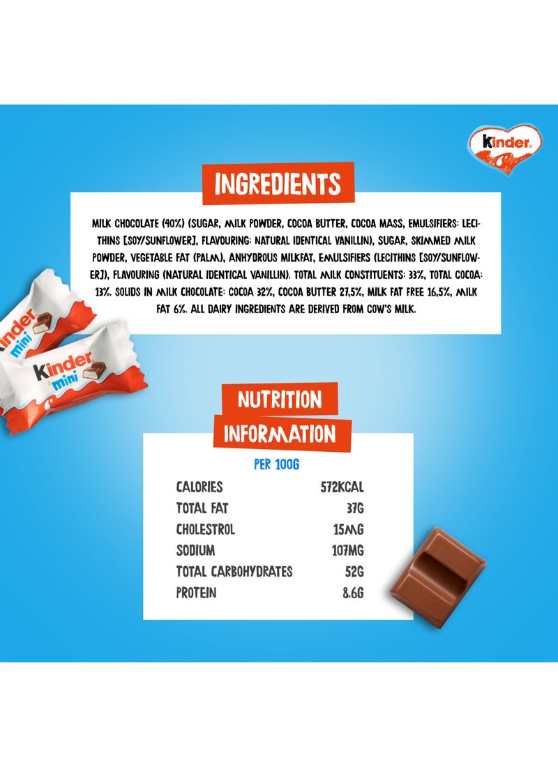 Kinder Mini Milk Chocolate Bar with Milky Filling 120grams - Image 5