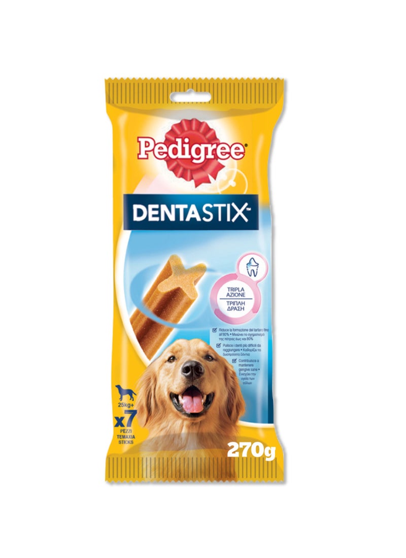 بيديجري طعام الكلاب دينتاستيك لسلالات الكلاب الكبيرة، من 7 أعواد 270جرام - Image 1