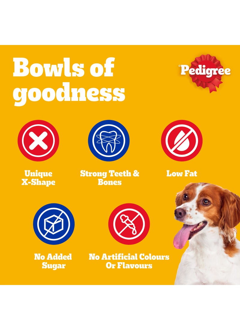 بيديجري دنتاستيكس للعناية اليومية بالفم، ثلاثي المفعول × 7 بني 180جرام - Image 3