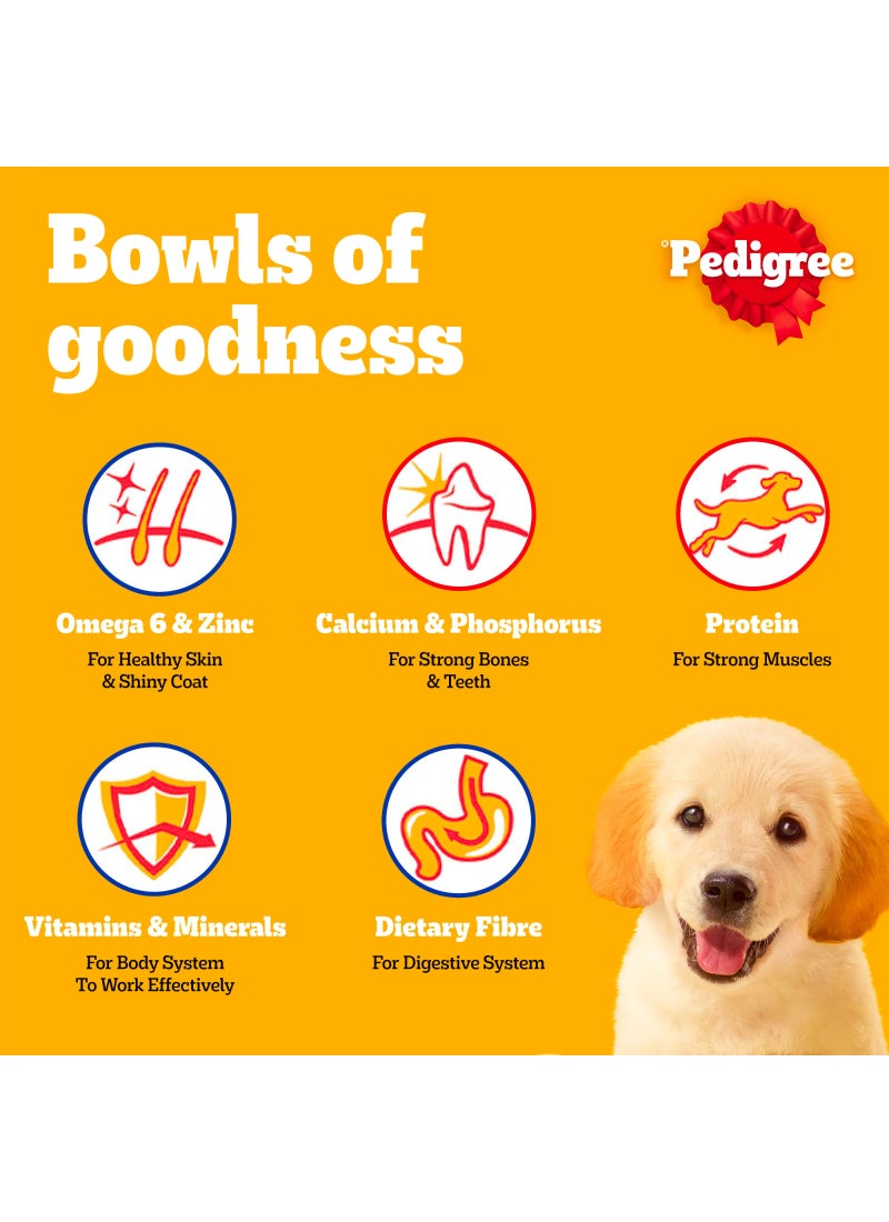 بيديجري طعام كلاب مجفف بنكهة الدجاج والبيض والحليب 1.3كيلوجرام - Image 3