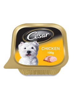 Cesar Chicken Wet Dog Food Can Foil Tray 100grams  - Image 1