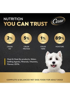 Cesar Chicken Wet Dog Food Can Foil Tray 100grams  - Image 4