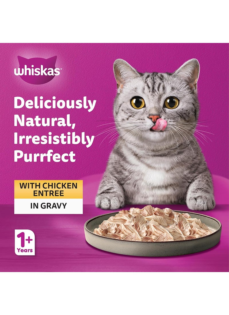 Whiskas Purrfectly Chicken Entree Wet Cat Food Pouch 85grams - Image 2