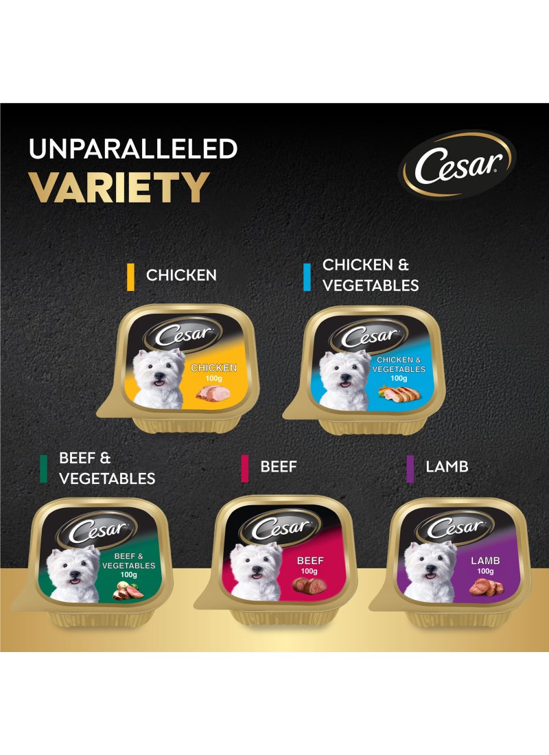 Cesar 6-Piece Chicken Flavour Dog Food 100grams - Image 3