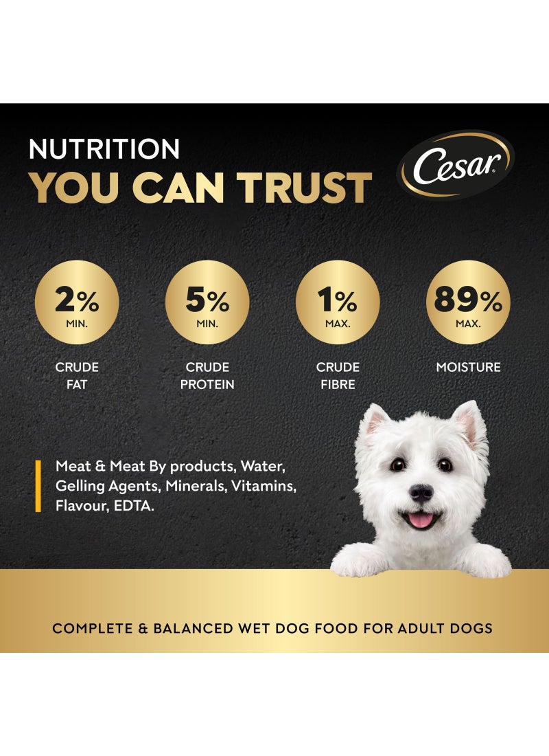 Cesar 6-Piece Chicken Flavour Dog Food 100grams - Image 4
