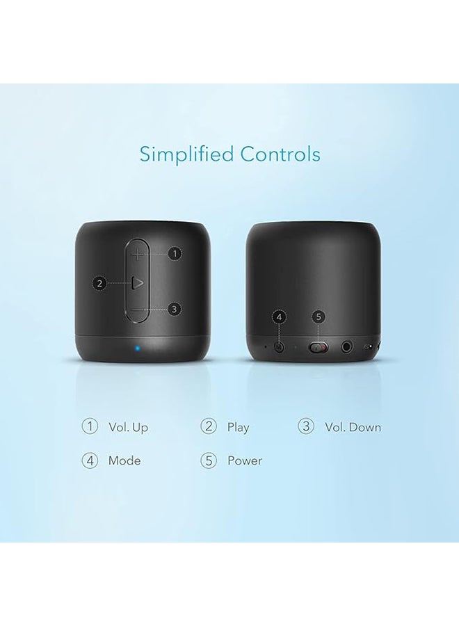 Soundcore - Mini Super-Portable Bluetooth Speaker with 15-Hour Playtime, 66-Foot Bluetooth Range, Enhanced Bass, Noise-Cancelling Microphone Black - Image 1