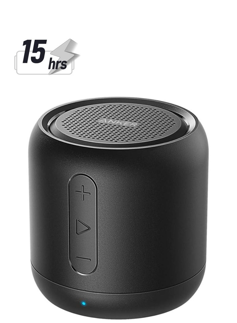 Soundcore - Mini Super-Portable Bluetooth Speaker with 15-Hour Playtime, 66-Foot Bluetooth Range, Enhanced Bass, Noise-Cancelling Microphone Black - Image 1