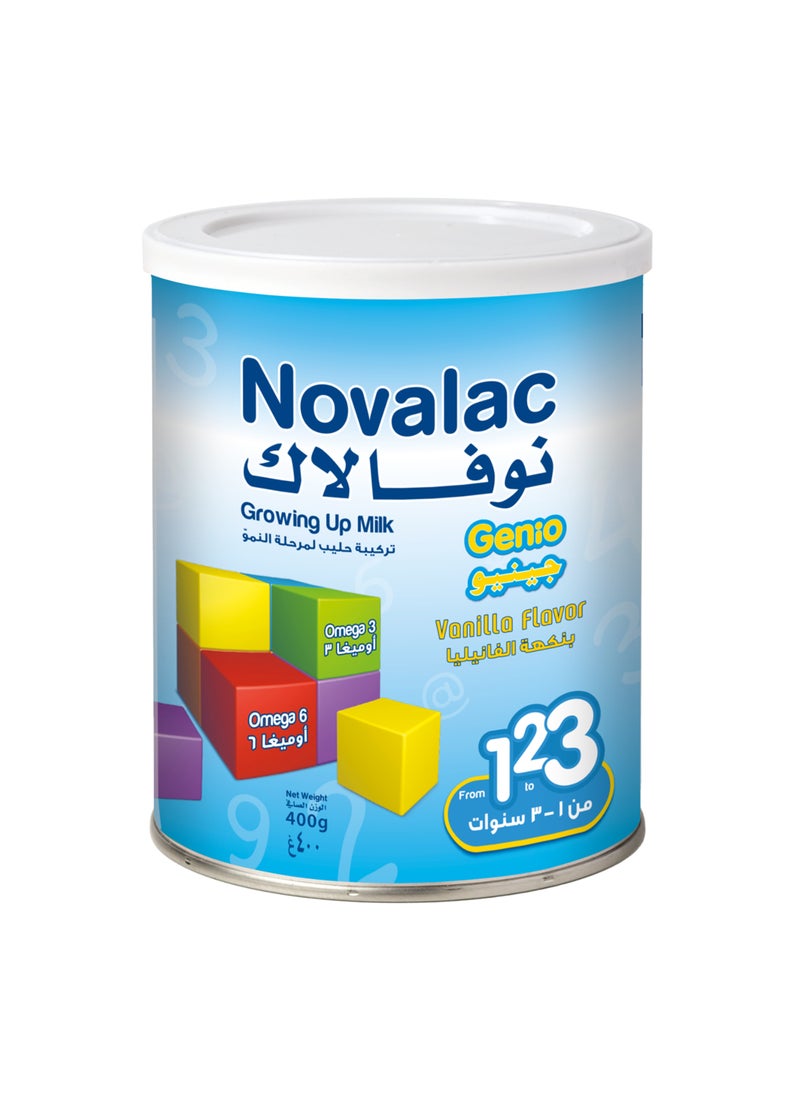 Novalac Genio Growing Up Formula From 1 To 3 Years 400grams - Image 1