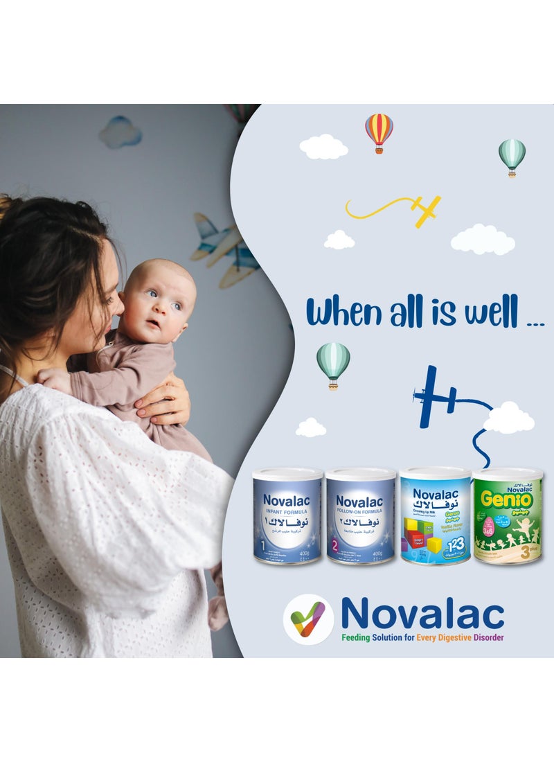 Novalac Genio Growing Up Formula From 1 To 3 Years 400grams - Image 5