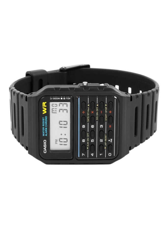 CASIO Men's Resin Digital Watch CA-53W-1 - 43 mm - Black - Image 4