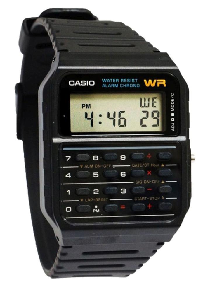 CASIO Men's Resin Digital Watch CA-53W-1 - 43 mm - Black - Image 1