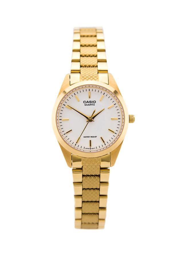 CASIO Women's Water Resistant Stainless Steel Analog Watch LTP-1274G-7ADF - 26 mm - Gold - Image 1