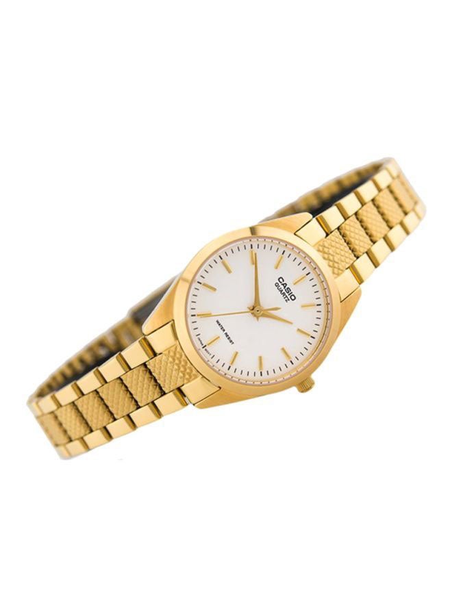 كاسيو ساعة يد بعقارب مقاومة للماء بسوار من الإستانلس ستيل طراز LTP-1274G-7ADF - مقاس 26 مم - لون ذهبي للنساء - Image 4