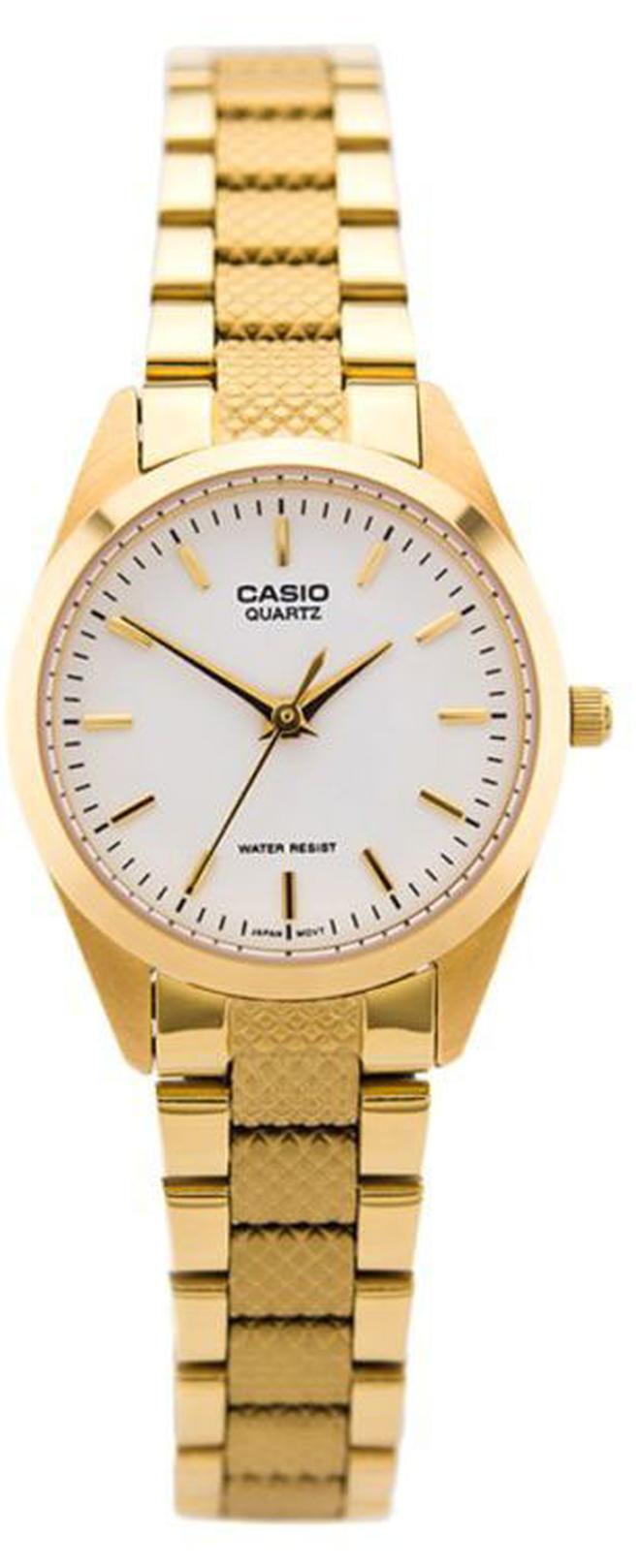 CASIO Women's Water Resistant Stainless Steel Analog Watch LTP-1274G-7ADF - 26 mm - Gold - Image 1