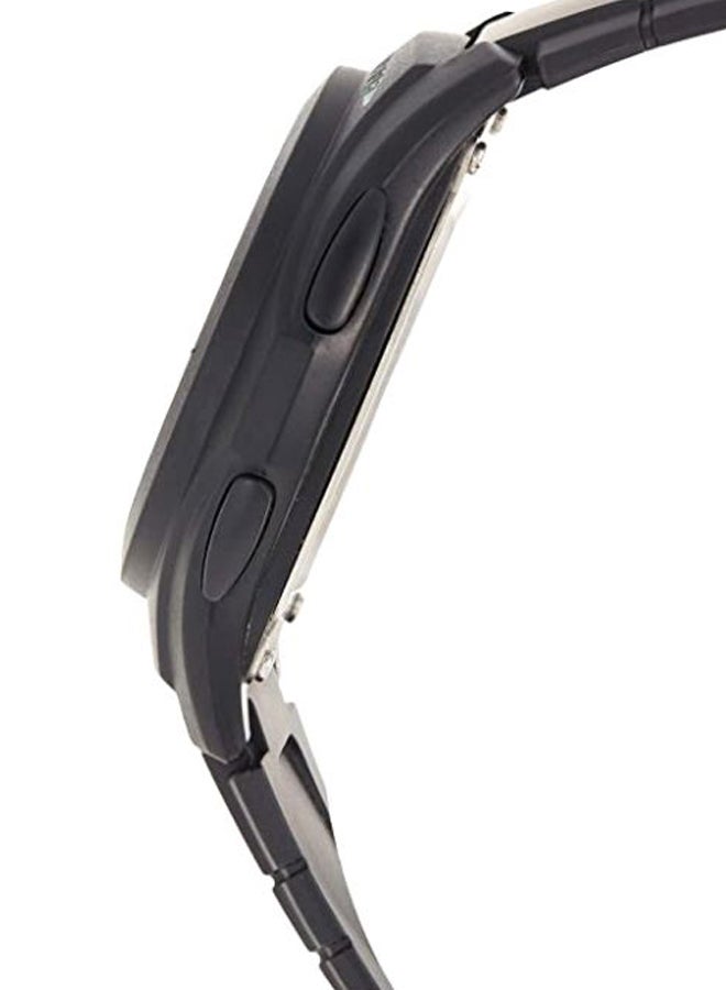 كاسيو ساعة يد رقمية بسوار من السيليكون طراز F-200W-1ADF - قياس 40 مم - لون أسود للرجال - Image 3