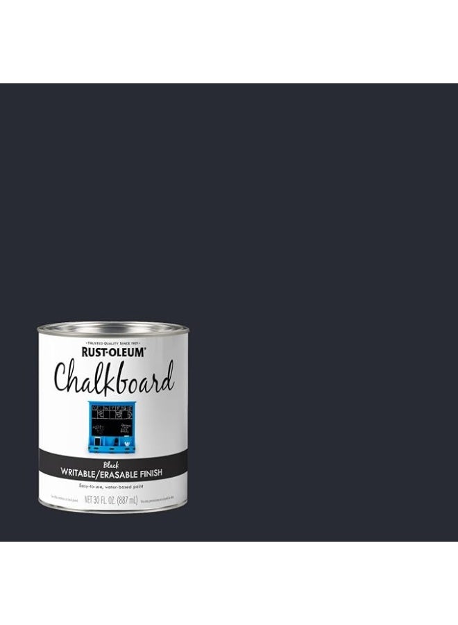 Rust-Oleum  206540 Chalk Board Paint, Black, 887 Ml ( Pack of 1) Black 887ml - Image 3