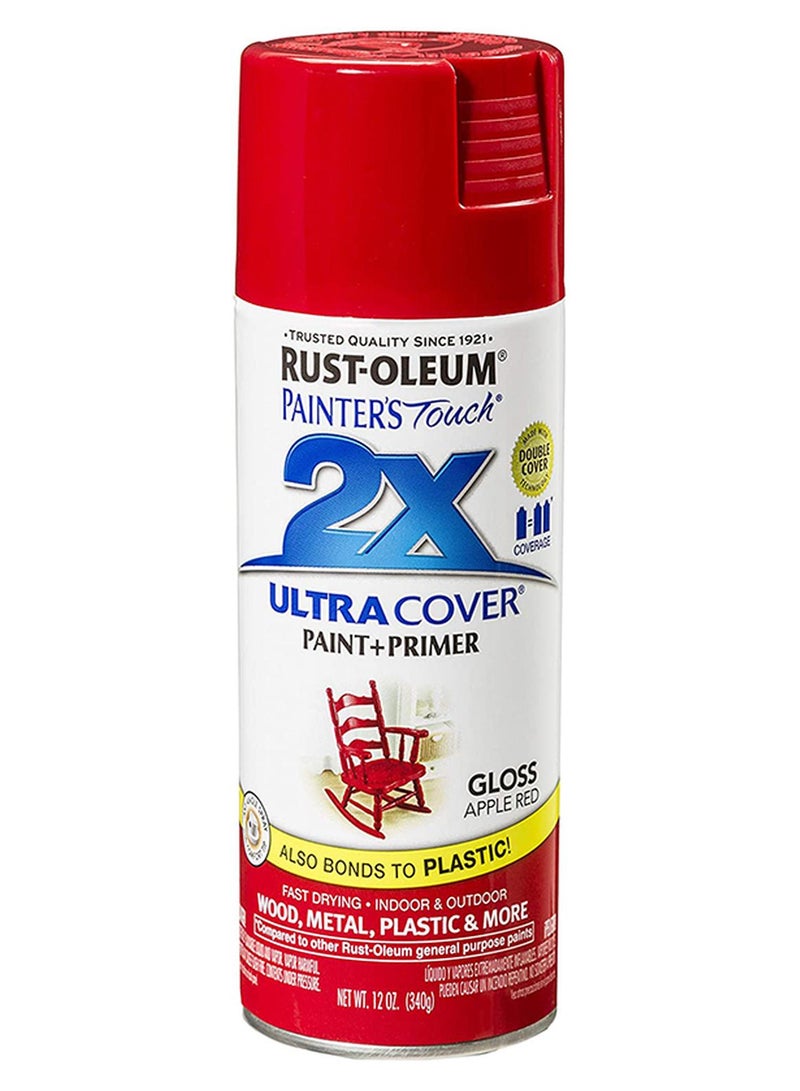 RUST-OLEUM Painter's Touch 2X Ultra Cover Spray Paint Apple Red - Image 1