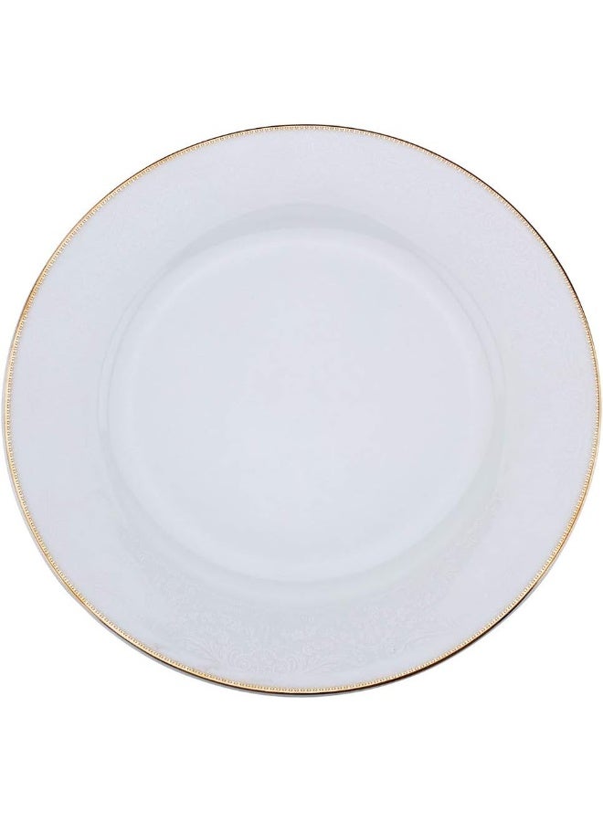 Shallow Porcelain Plate White - Image 2