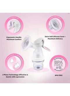 Chicco Manual Breast Pump For NaturalFeeling And Well-Being Bottles 0M+  - Image 4