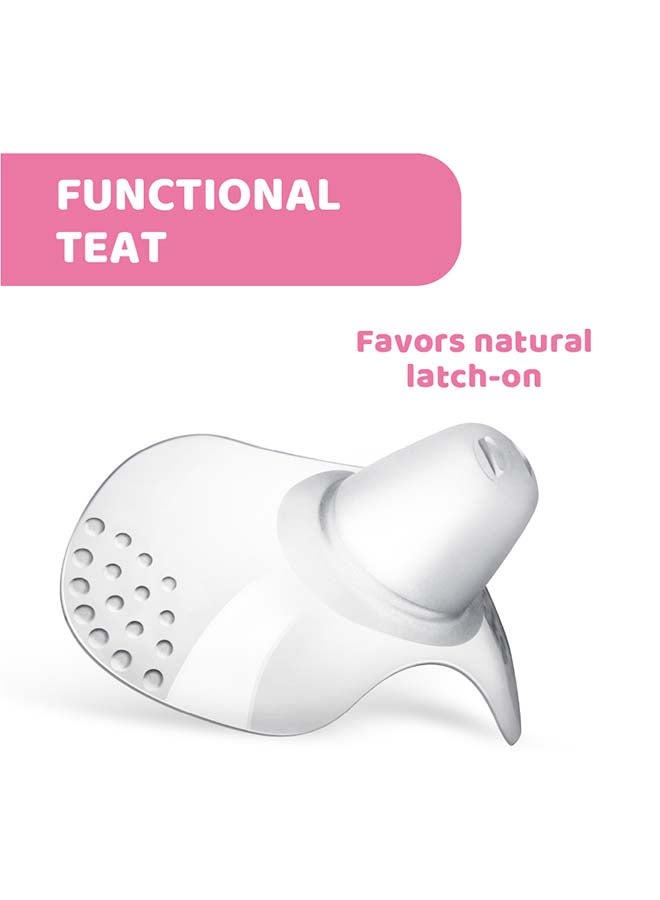 Chicco Nipple Shields Silicone Medium & Large 2Pcs - Image 3