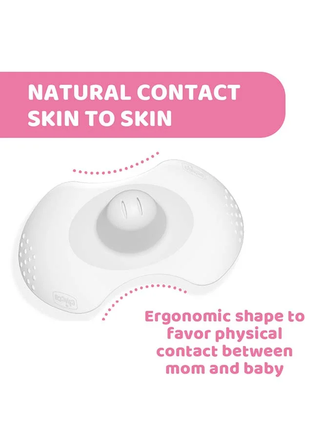 Chicco Nipple Shields Silicone Medium & Large 2Pcs